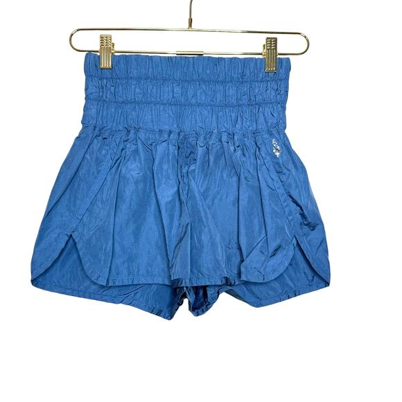 Free People Movement The Way Home High Rise Shorts Blue Women S - Picture 1 of 8